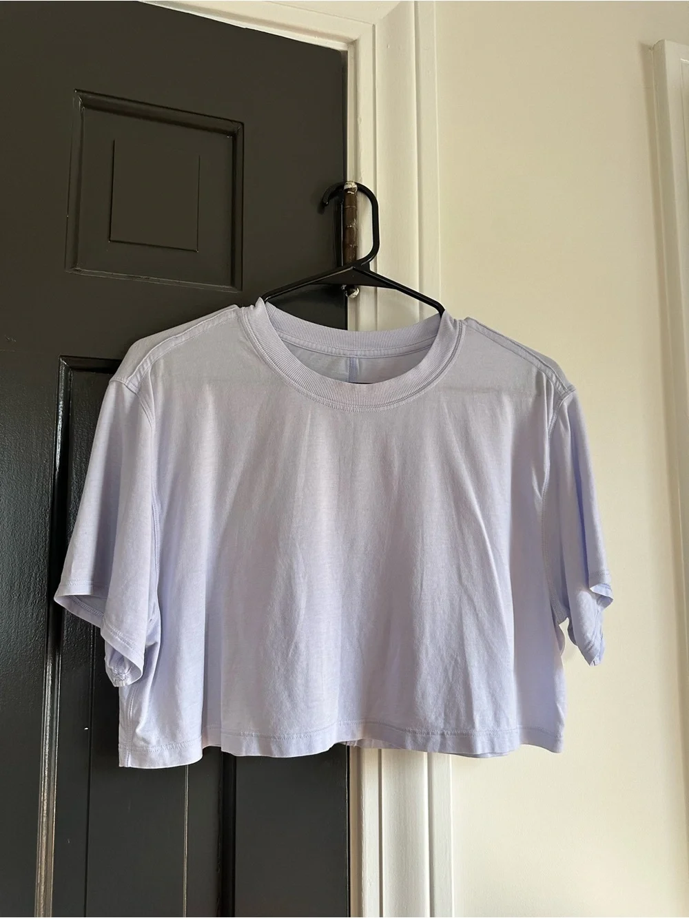 Lululemon All Yours Cropped T-Shirt Pastel Blue/Purple Size 6